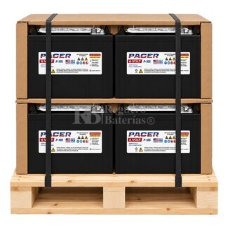 4 Baterias  6 Voltios 244 Amperios | TROJAN PACER P-105